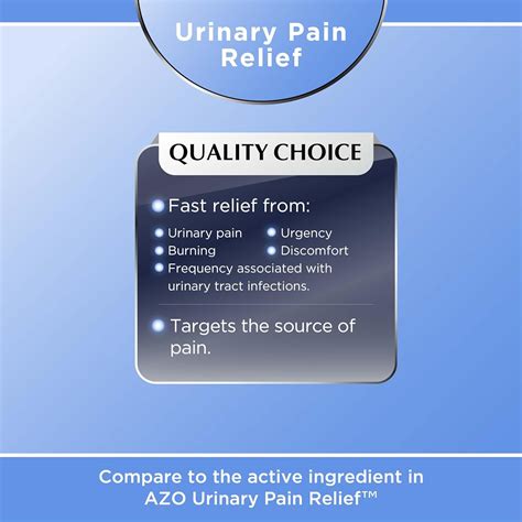 Quality Choice Tabletas estándar para aliviar el dolor urinario, 30 unidades cada una en ...