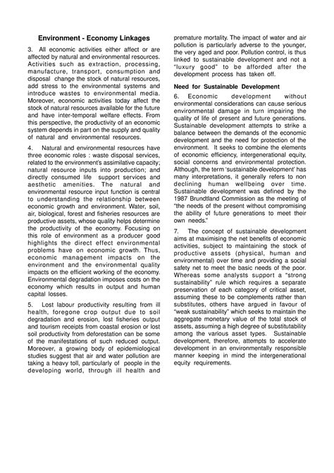 Chap1102 - Summary for economic and law - Environment - Economy ...