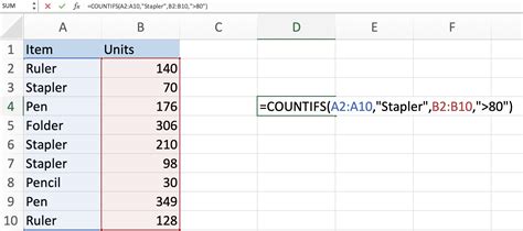 Image result for Worksheet Function Countif