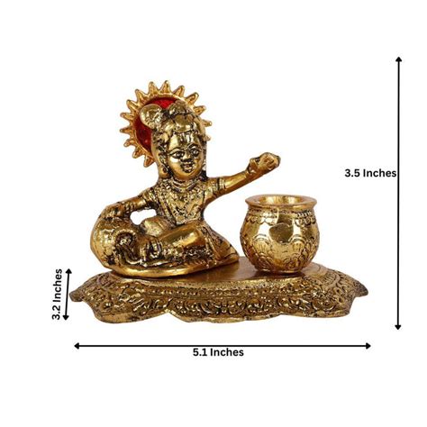 Bal Gopal Thakur Ji Lord Krishna Metal Statue — IKIRU