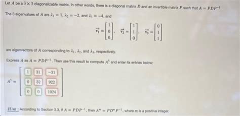 Image result for Diagonalization of a 3X3 Matrix