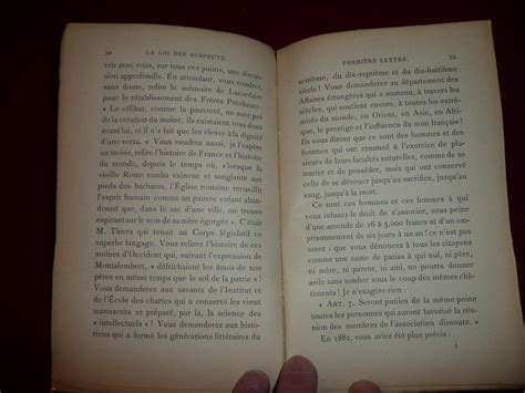 La Loi des suspects, 1900, Edition Originale de Mun Adrien Albert Marie ...