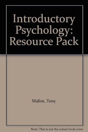 Buy Resource Pack (Introductory Psychology) Book Online at Low Prices ...