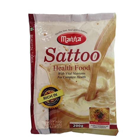 Manna Health Food - Sattoo, 200g Pack : Amazon.in: Grocery & Gourmet Foods