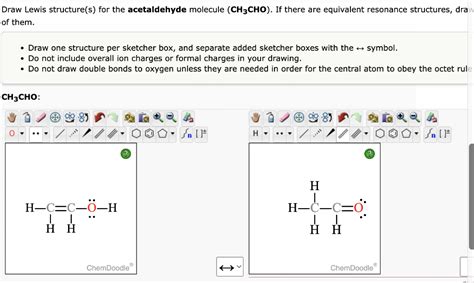 Acetaldehyde Lewis Structure