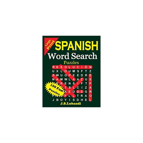 Buy Large Print Spanish Word Search Puzzles (Sopa de Letras en Español ...