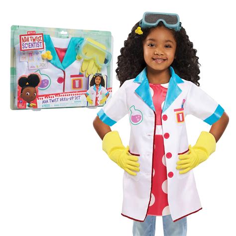 Buy Ada Twist, Scientist Dress-Up Set, Size 4-6X, Includes Experiment ...