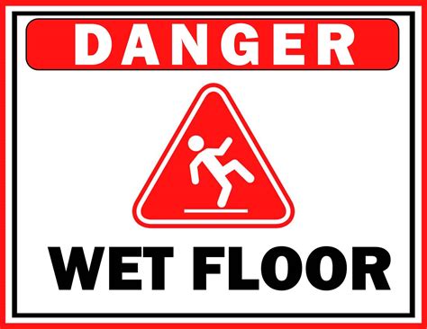 Free Printable Wet Floor Signs Templates [PDF] Caution
