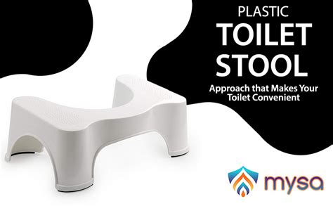 MYSA Eazily Posture Plastic Squat Potty Step Stool for Western Toilet ...