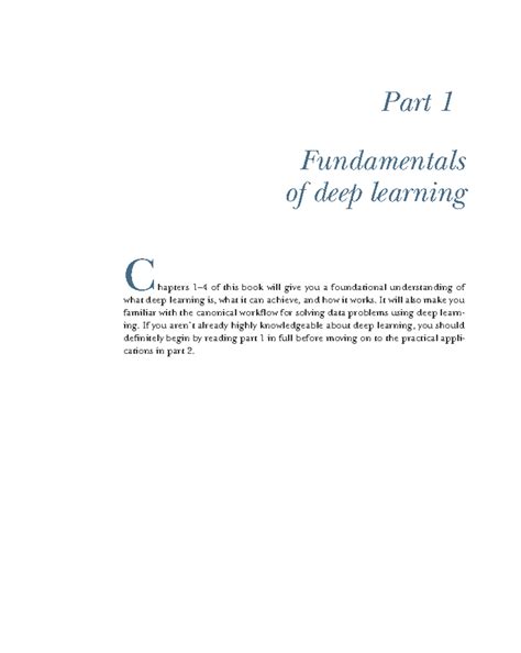 DLunit 1 - Deep learning - Part 1 Fundamentals of deep learning ...
