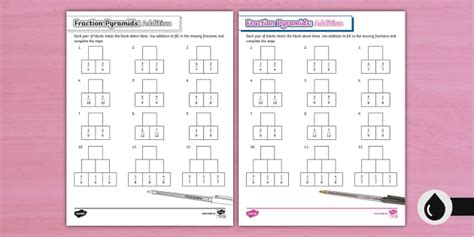 Image result for Math Pyramids Fractions