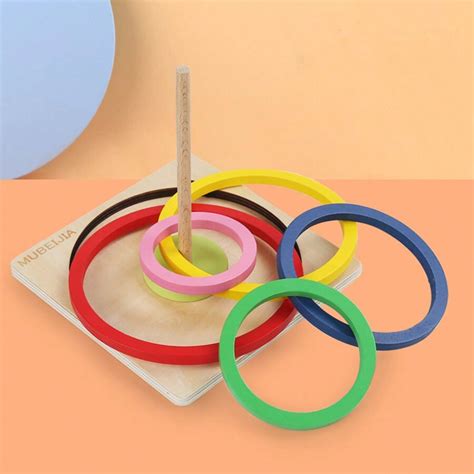 Wooden Sorting And Stacking Toy, Montessori Toy, Suitable For Children ...