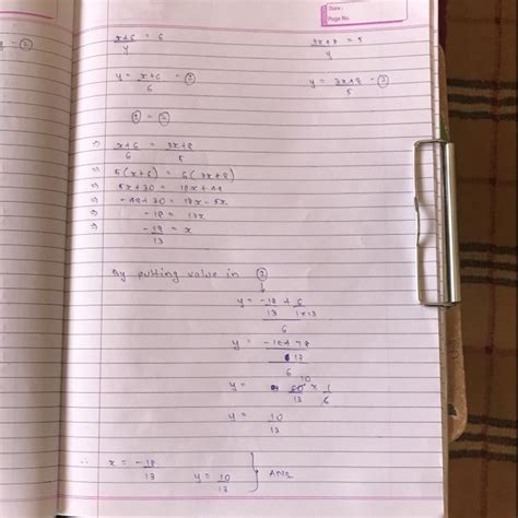 X+6/y=63X+8/y=5Solve the pair of linear equation by using substitution ...
