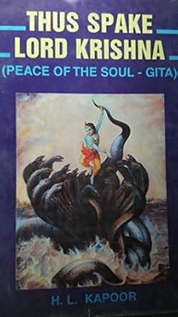 Buy Thus Spake Lord Krishna Peace Of The Soul-Gita (Hindi & English ...