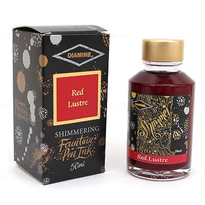 Diamine Shimmer Red Lustre Ink - 50ml |Shop Online at Makoba | Diamine