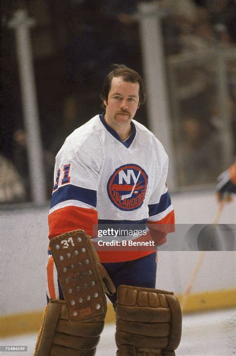 Canadian professional ice hockey player Billy Smith, goalie of the ...