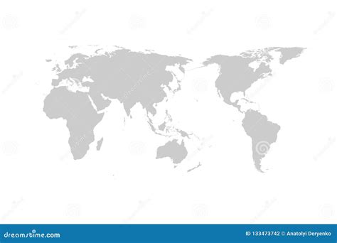 World map asia centered