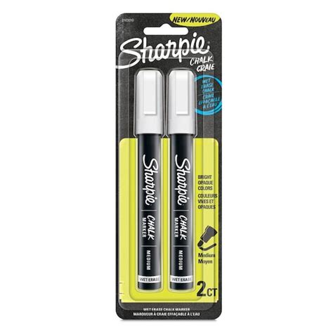 Sharpie Chalk Dry Erase Marker, White, PK2 2103010 | Zoro