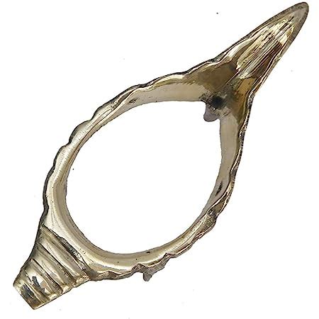 BHARAT HAAT Brass Shankh Stand Shankha Conch Stand Handicraft Art (11 x ...