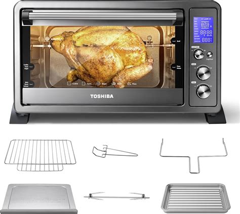 TOSHIBA AC25CEW-BS Large 6-Slice Convection Toaster India | Ubuy