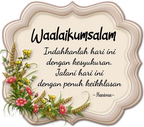 Waalaikumsalam In English