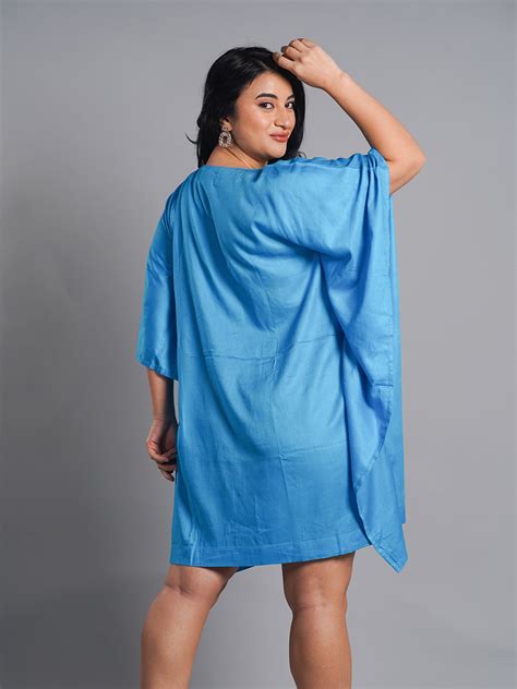 Turquoise Kaftan Nightdress for Women l Sleepyhead l LDU