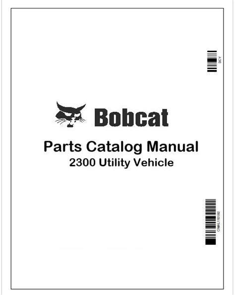 Bobcat 2300 Utility Vehicle Parts Catalog | PDF