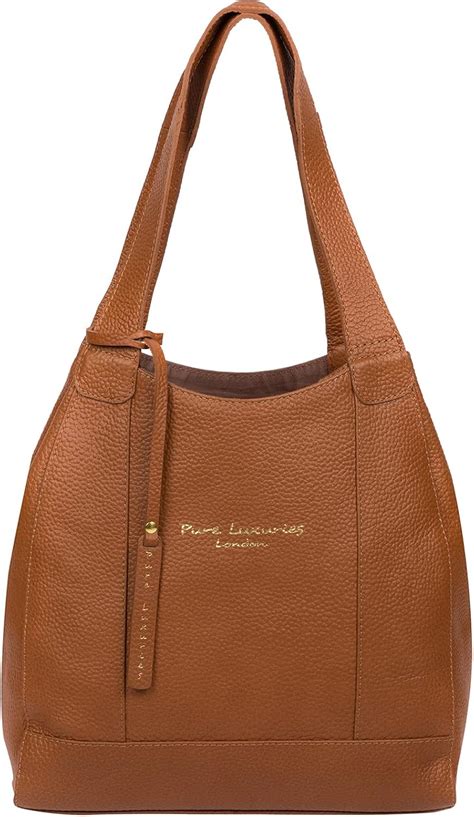 PURE LUXURIES LONDON Colette Biodegradable Leather Handbag with Zip Top ...