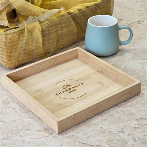 Personalized Wooden Tray – Pebel
