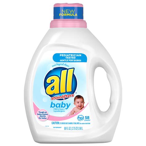 all Baby Liquid Laundry Detergent, Gentle for Baby, 88 Ounce, 58 Loads ...