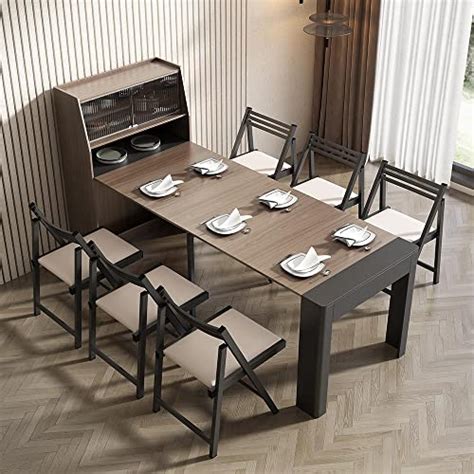 Buy homaryModern Extendable Dining Table with Storage, Farmhouse ...
