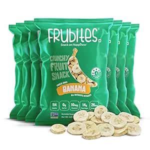 Frubites Banana - Freeze Dried Fruit Snack (Pack of 5, 100 grams ...