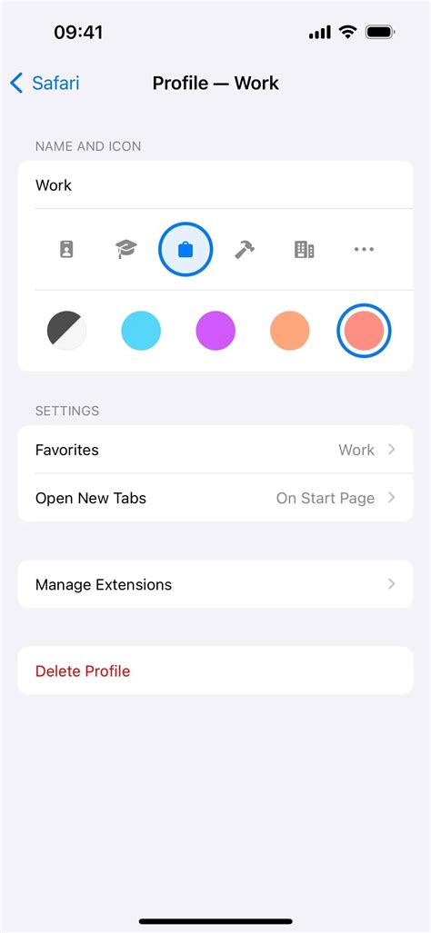 Cree perfiles de Safari para separar la actividad de navegación en ...