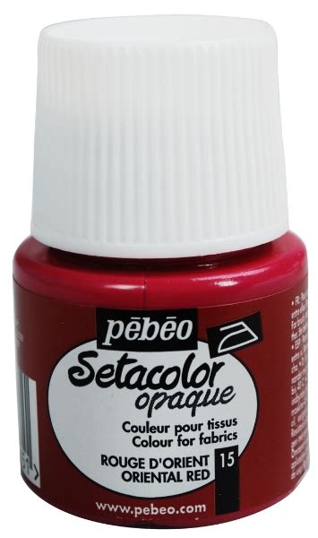 htconline.in| Pebeo Setacolour Opaque 45ml Oriental Red (015 ...