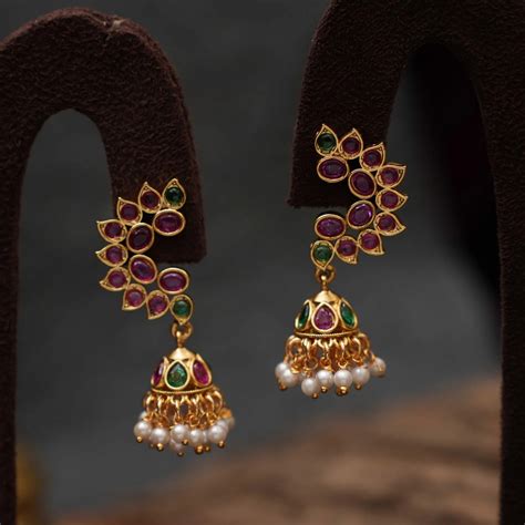 Earrings for Girls and Women | Shop Antique Jhumka Earrings Online