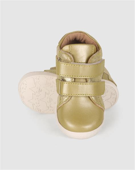 Buy Unisex Glitter First Walker Shoes Velcro Opening - Gold Online at ...