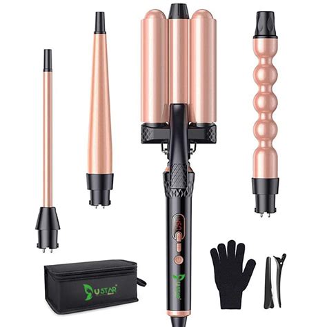 USTAR Curling Iron Ion Titanium 3 Barrel Hair Beach India | Ubuy