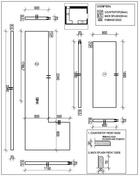 Image result for How to Build Countertop Line Drawings