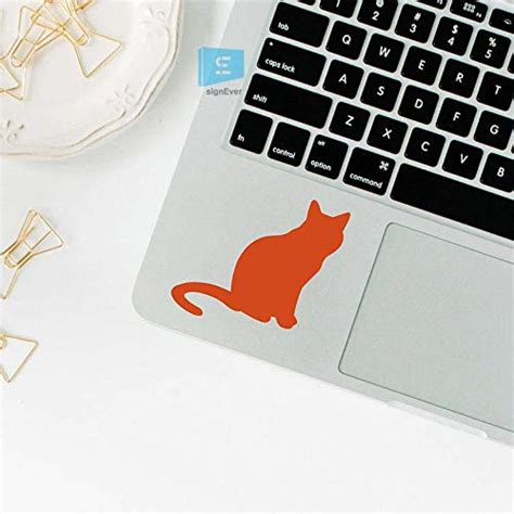 SIGN EVER Sitting Cat Stickers for Laptop Trackpad 15.6 14 13 Inches ...