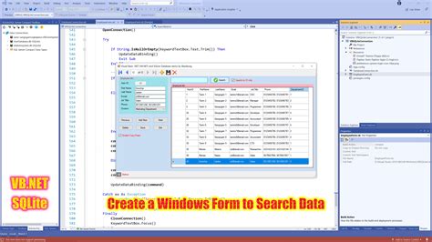 How to Create Database in Window Form in Visual Basic .Net 的图像结果