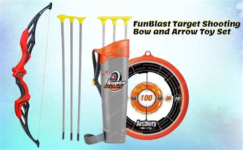 FunBlast Bow and Arrow Toy Set – Target Shooting Archery Toy Set, Real ...