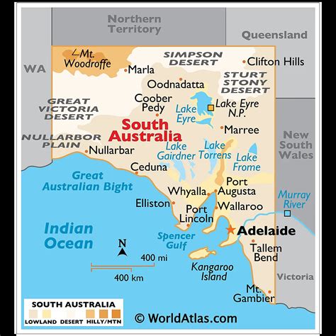 South Australia Maps & Facts - World Atlas