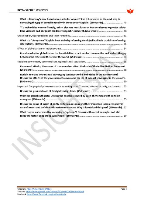 Insightsonindia IAS - Mains Secure Synopsis November 2020 - Printed ...