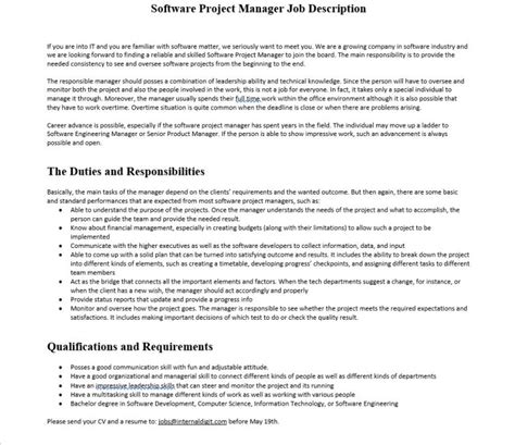 Image result for Software Project Manager Job