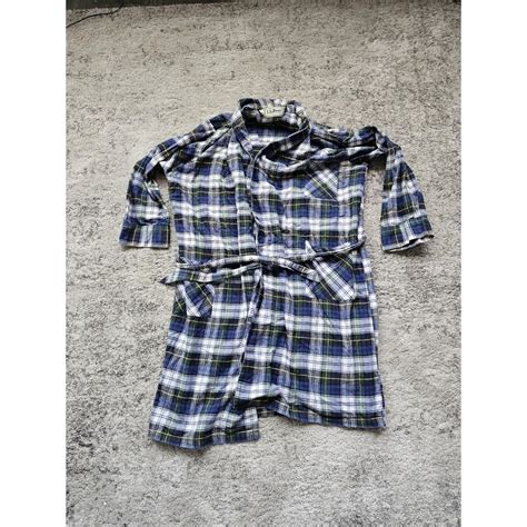Up for sale is a classic LL Bean men's robe in a... - Depop
