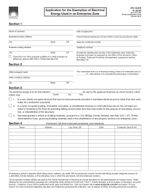 Fillable Online Application for the Exemption of Electrical Energy Used ...