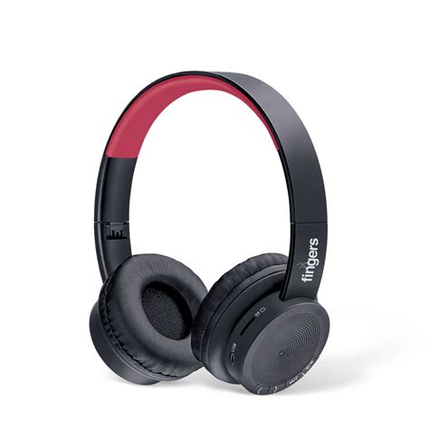 FINGERS Rock-N-Roll H2 Wireless Headset Soft Black + Rich Red