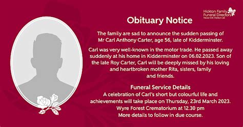 Social Media Obituary Notices