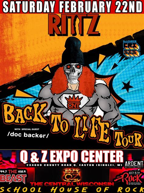 RITTZ on The "BACK TO LIFE TOUR" at The Q & Z Expo Center | Ringle, WI ...