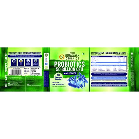 Buy Vlado\'s Himalayan Organics Probiotics Supplement 50 Billion CFU ...